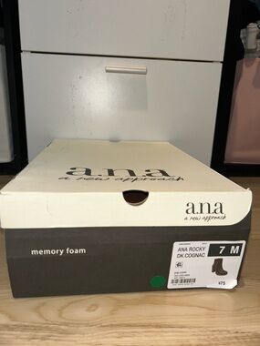 a.na 'Ana Rocky' Shoe Box - DK Cognac (7 M)